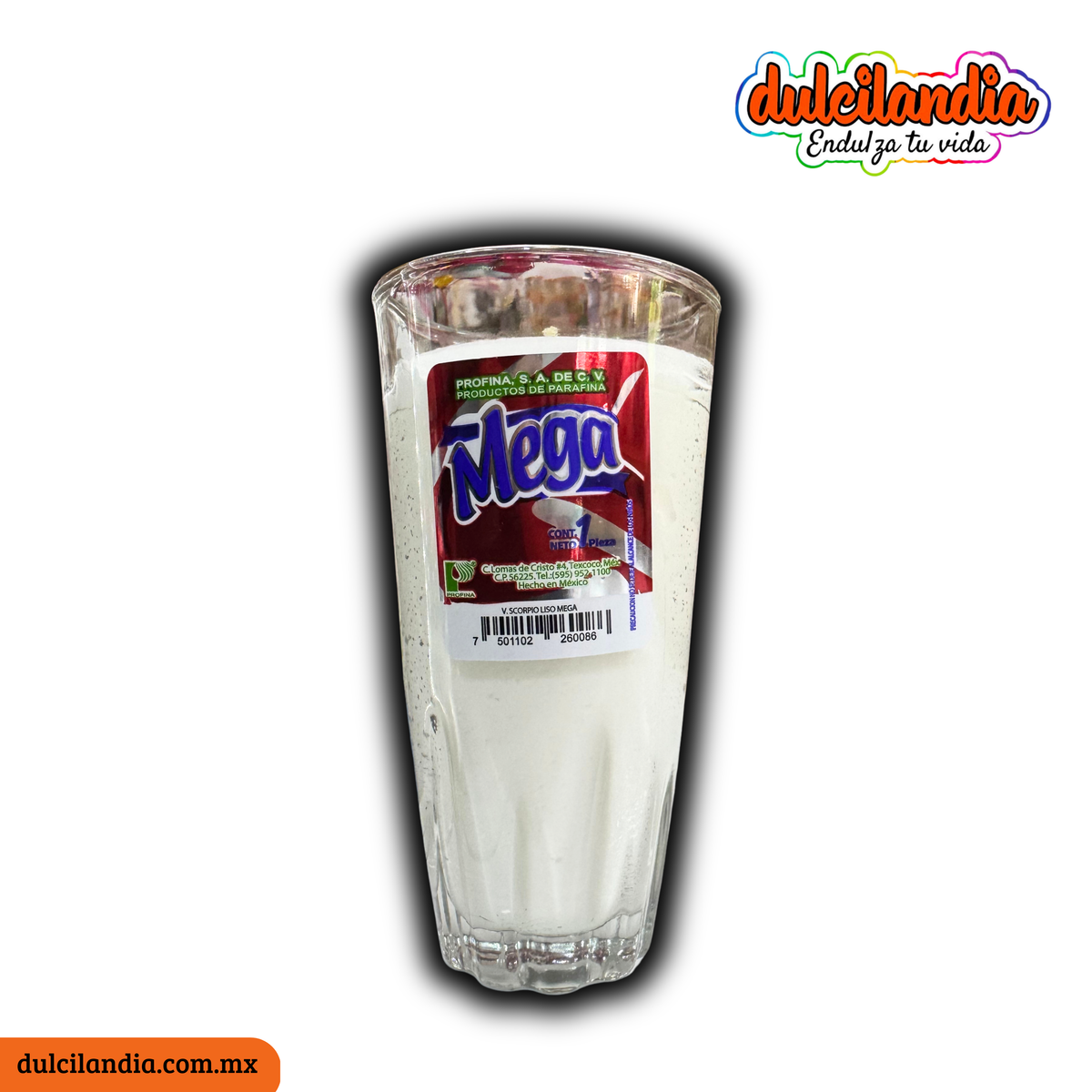 Veladora de Vaso Scorpio Liso Mega PROFINA Pieza
