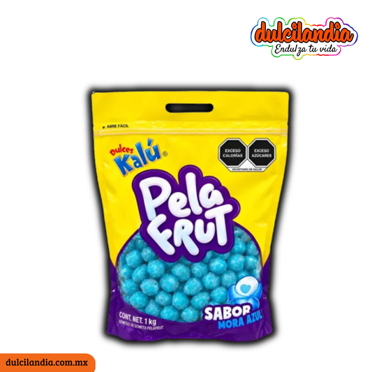 Gomitas Pelables Pela Frut Mora Azul KALÚ Bolsa 1Kg c/200