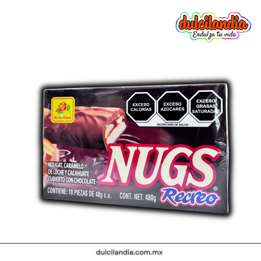 Chocolates Nugs Recreo 48g DE LA ROSA Caja c/10