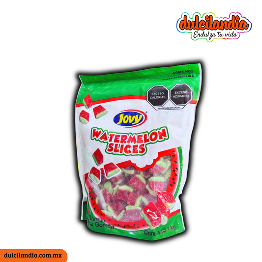 Gomitas Watermelon Slices Sandía Rebanaditas JOVY Bolsa 1Kg