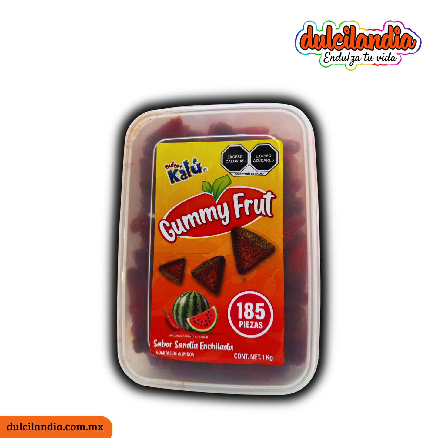 Gomitas Gummy Frut Sandía Enchilada KALÚ Exhibidor c/185