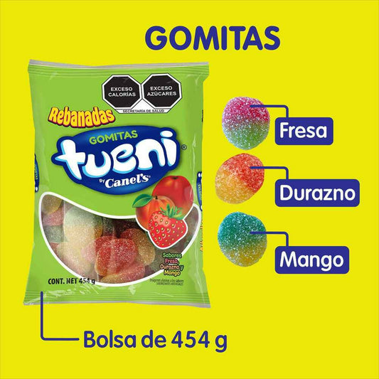 Gomitas Rebanadas Tueni CANEL’S Bolsa 454g