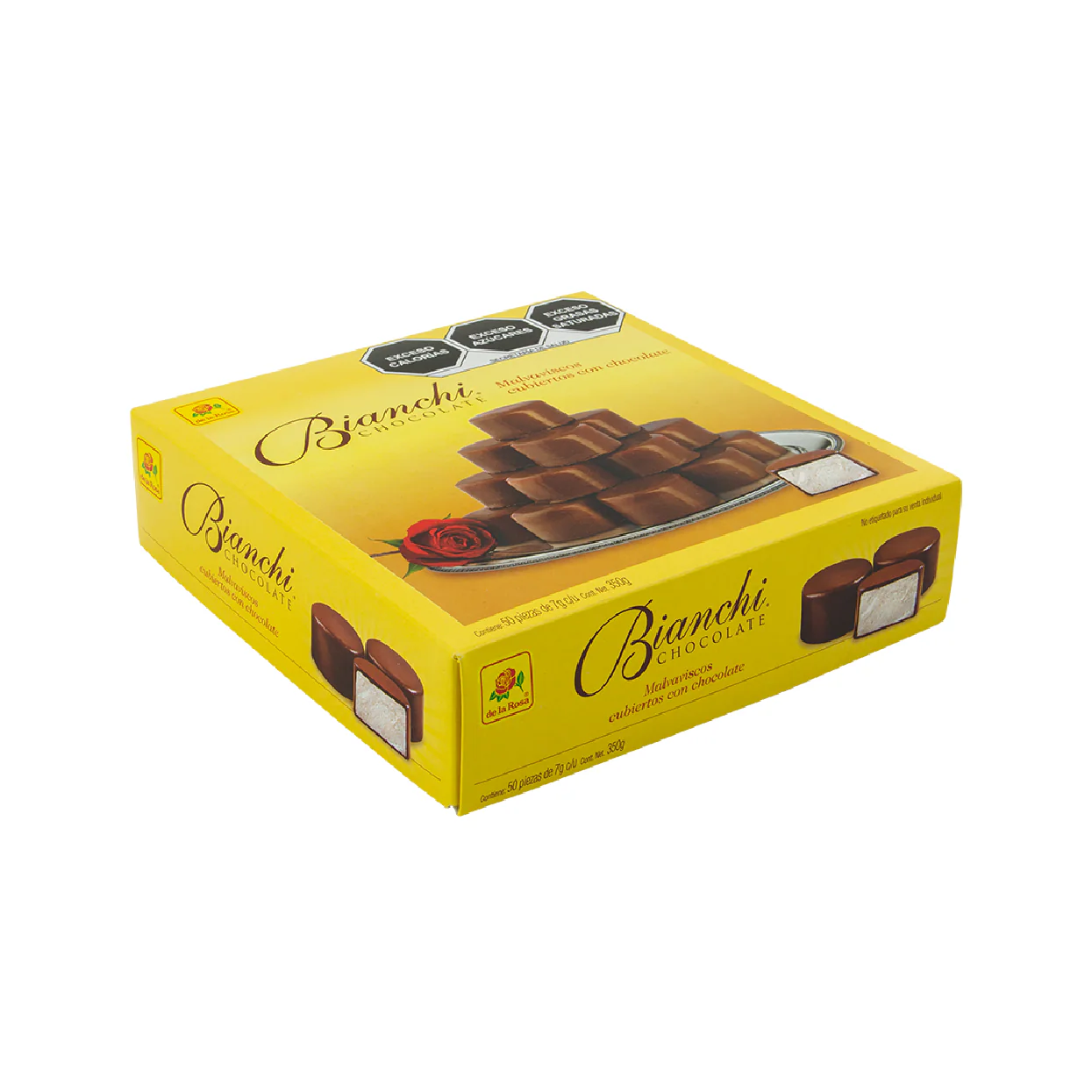 Malvaviscos con Chocolate Bianchi 7g DE LA ROSA Caja c/50