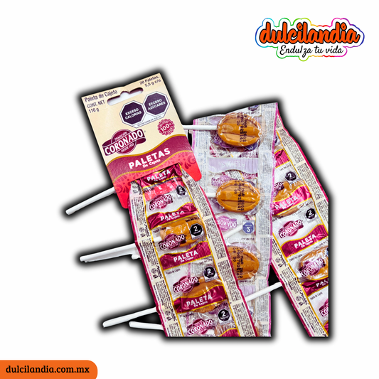 Paletas de Cajeta 5.5g CORONADO Tira c/20