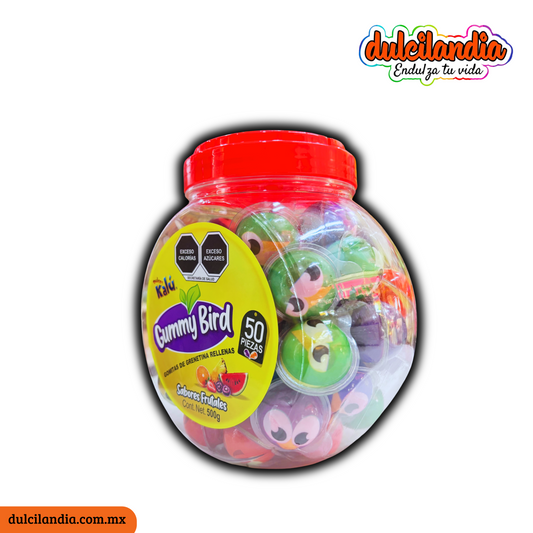 Gomitas Gummy Bird 10g KALÚ Vitrolero c/50