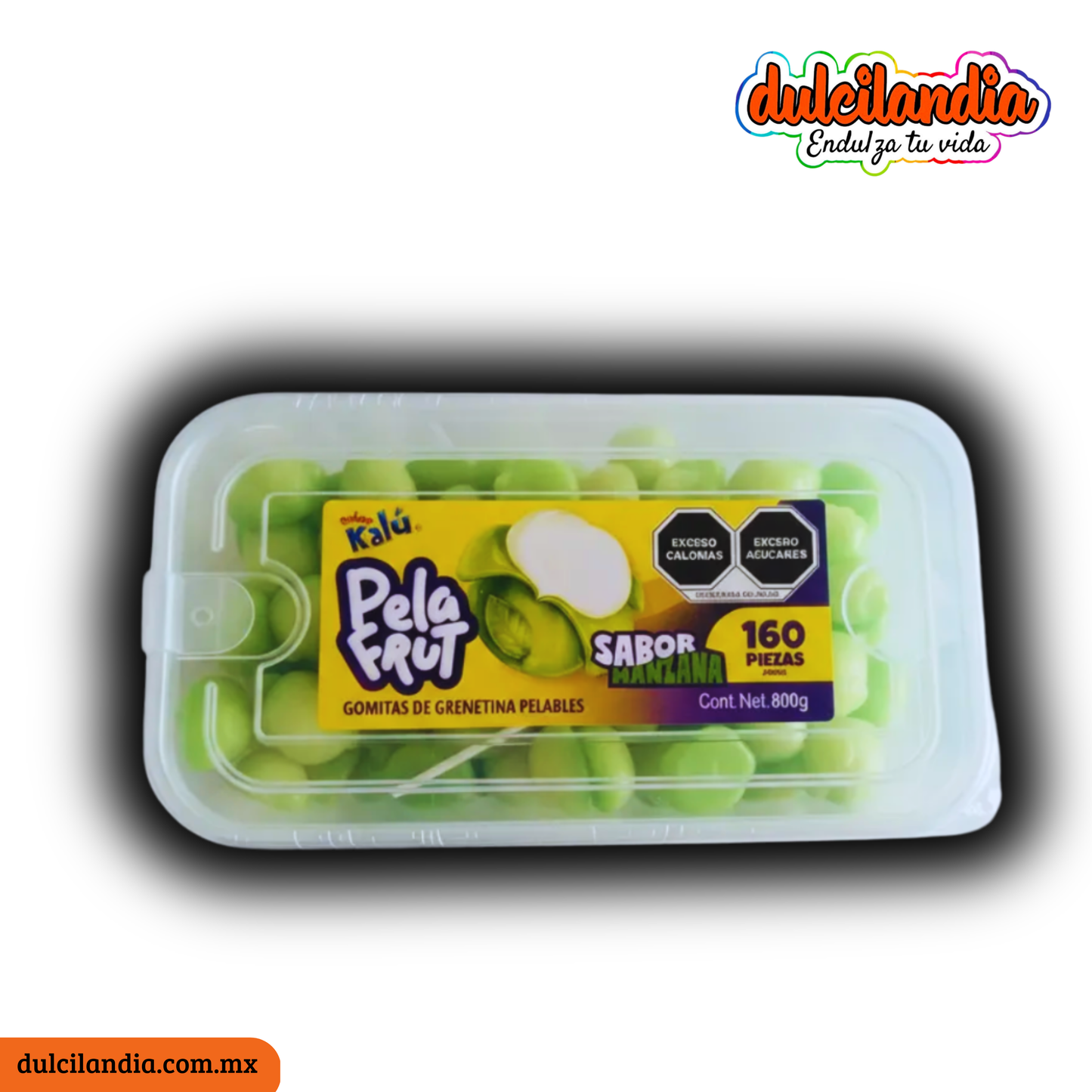 Gomitas Pelables Pela Frut Manzana KALÚ Exhibidor c/160