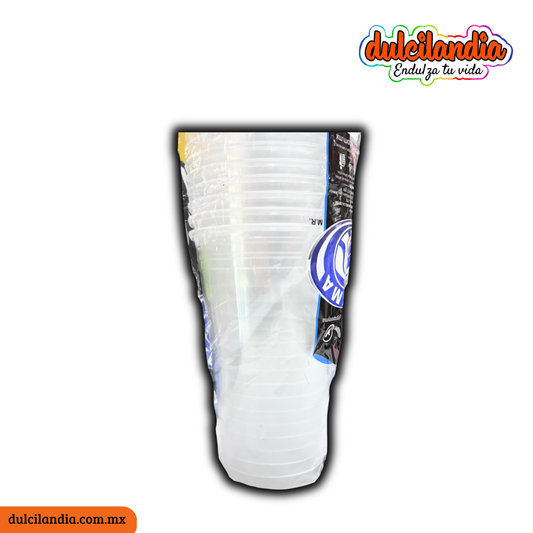 Vasos Plásticos 16L Largo REYMA Empaque c/25