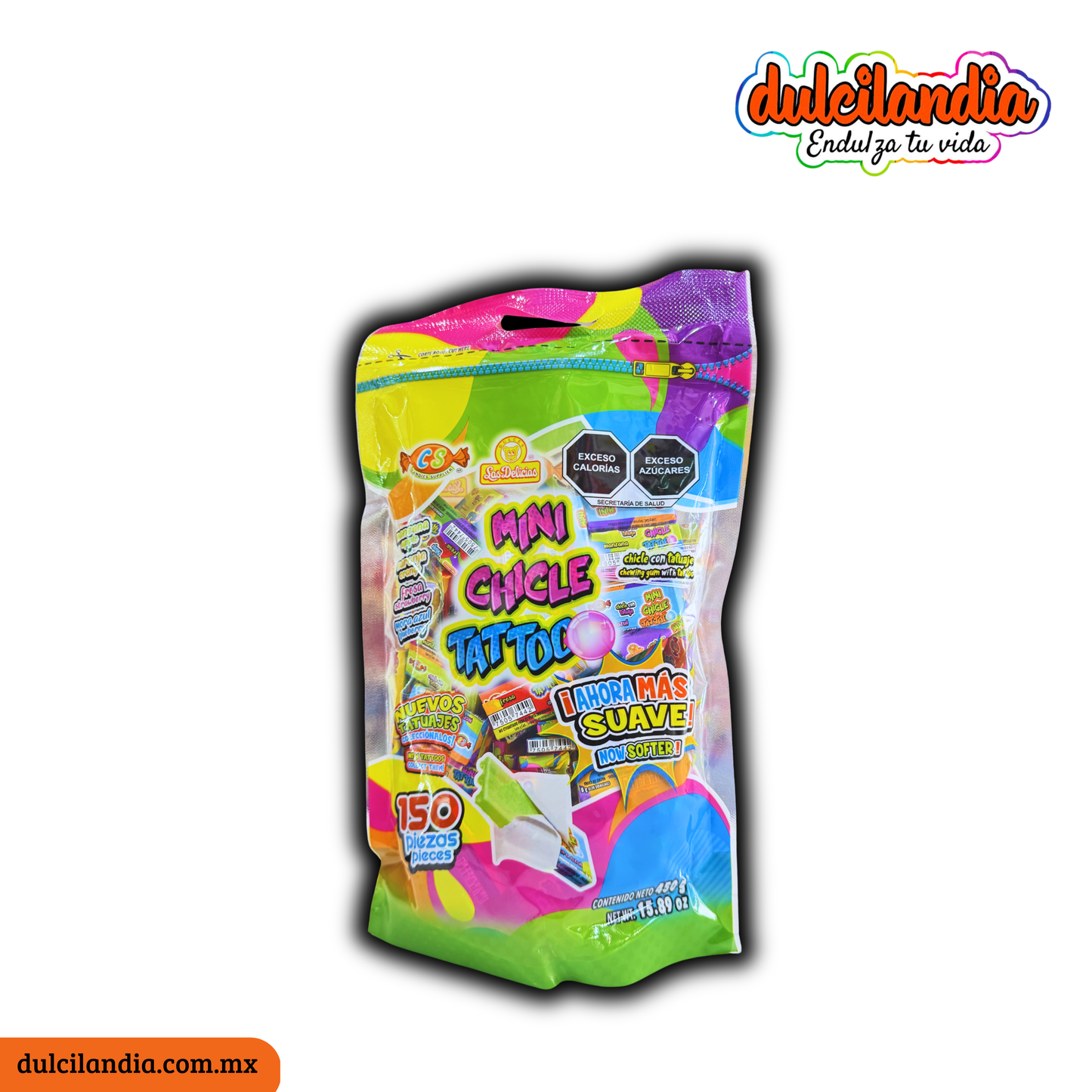 Chicle Mini Tattoo Original 3g LAS DELICIAS Bolsa c/150