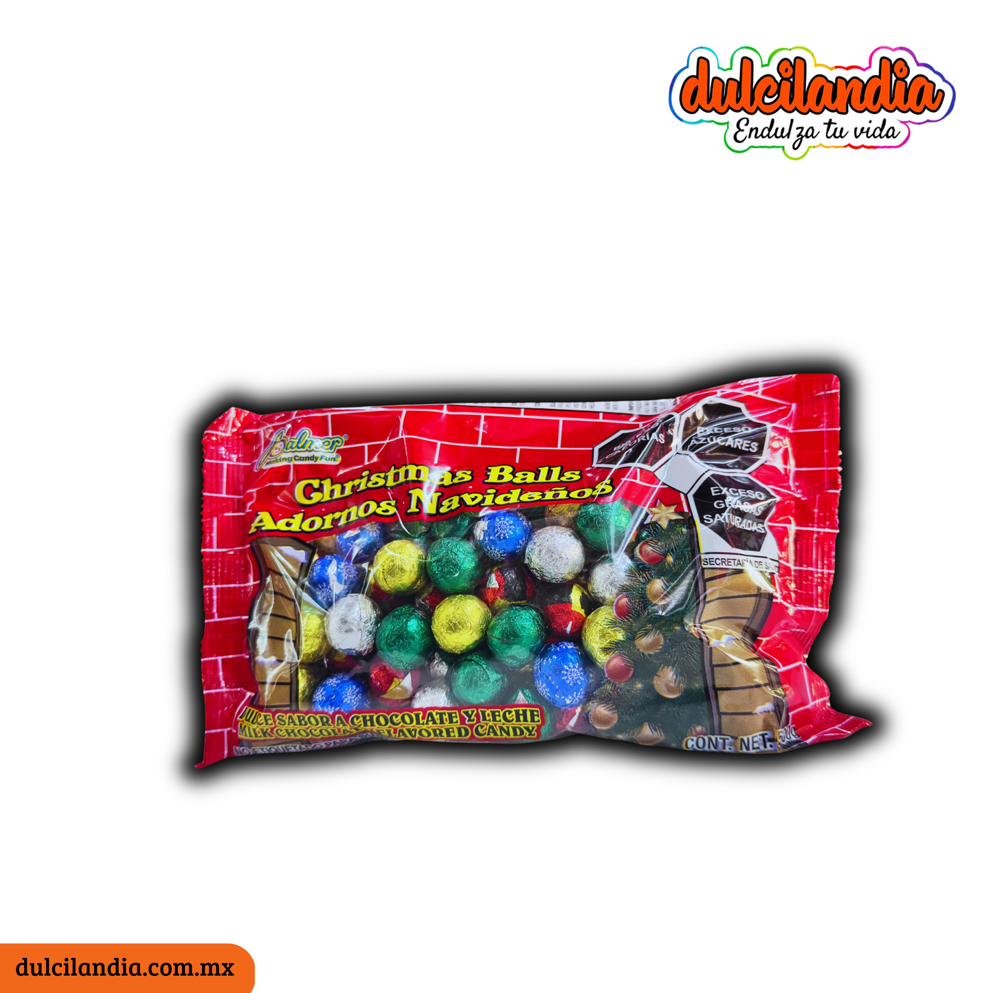 Chocolates Navideños Christmas Balls Esferas PALMER Bolsa 500g