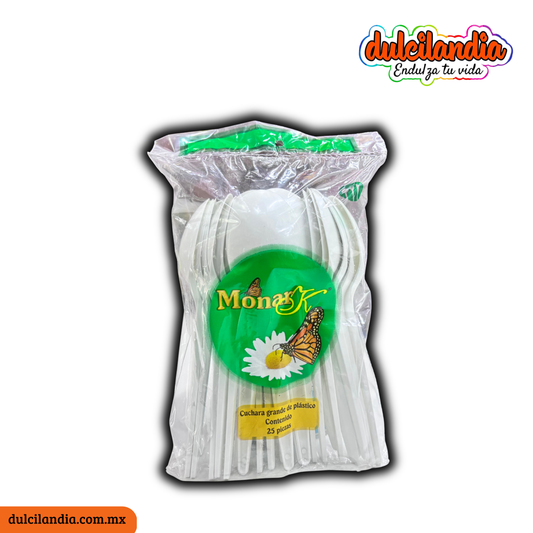 Cucharas Grandes Desechables MONARK Bolsa c/25