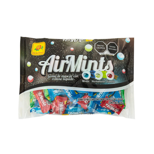 Chicles Rellenos AirMints Surtidos DE LA ROSA Bolsa c/70
