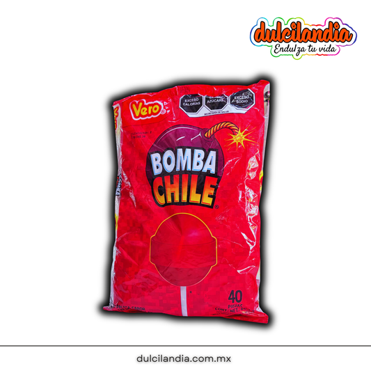 Paletas Bomba Chile 15g VERO Bolsa c/40