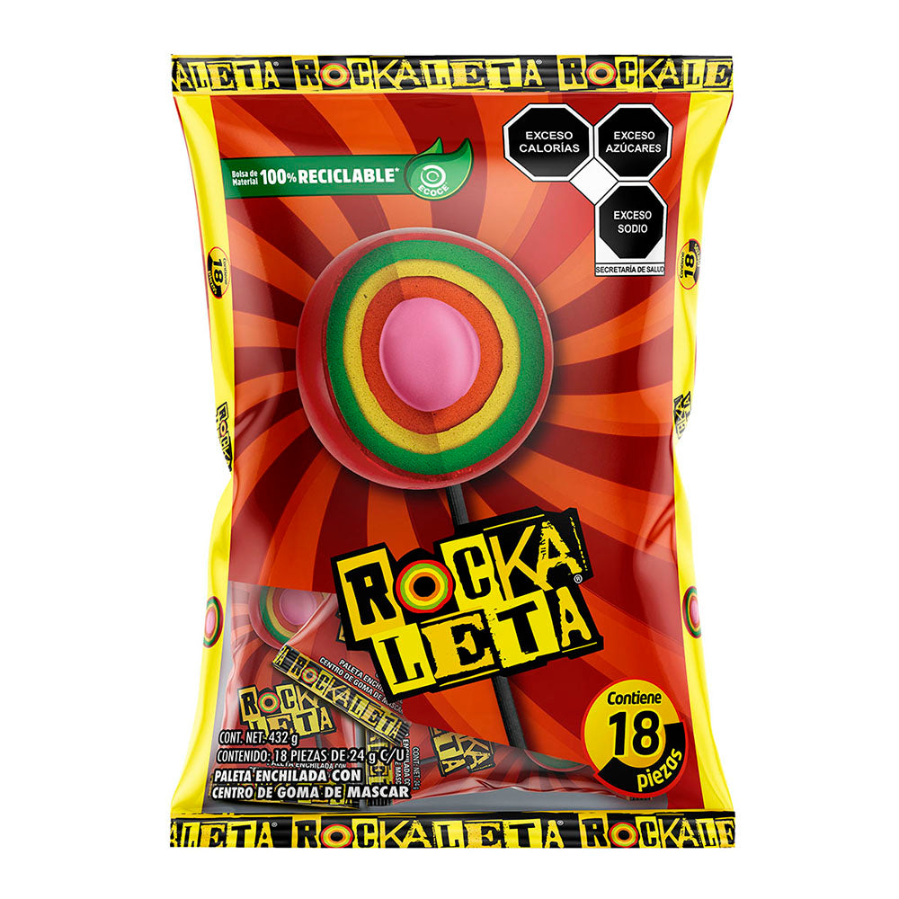 Paletas Rockaleta 24g SONRIC’S Bolsa c/18