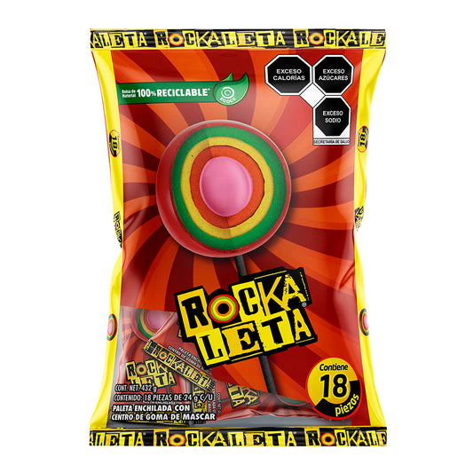 Paletas Rockaleta 24g SONRIC’S Bolsa c/18