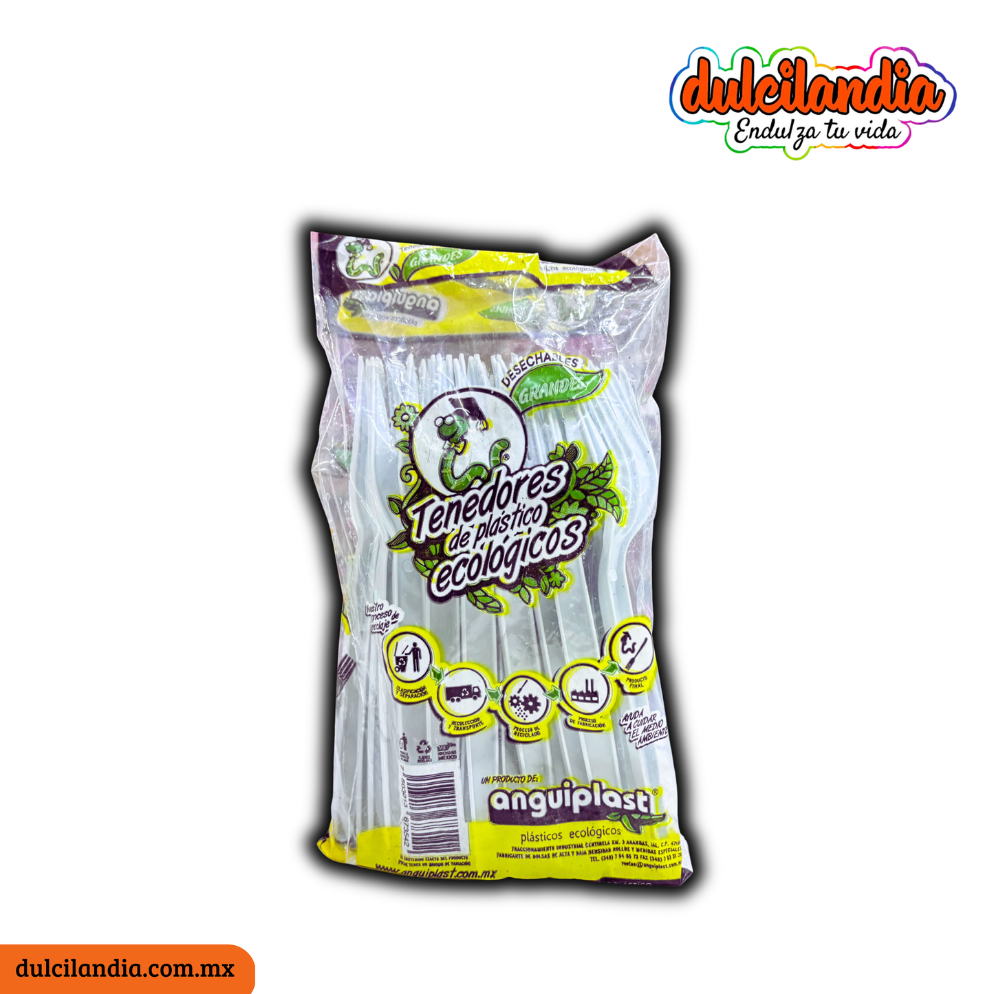 Tenedores Grandes Desechables ANGUIPLAST Bolsa c/25