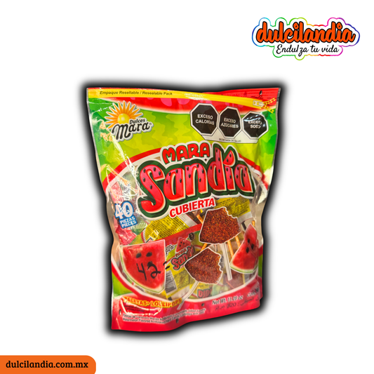 Paletas Mara Sandía Cubierta 8g MARA Bolsa c/40