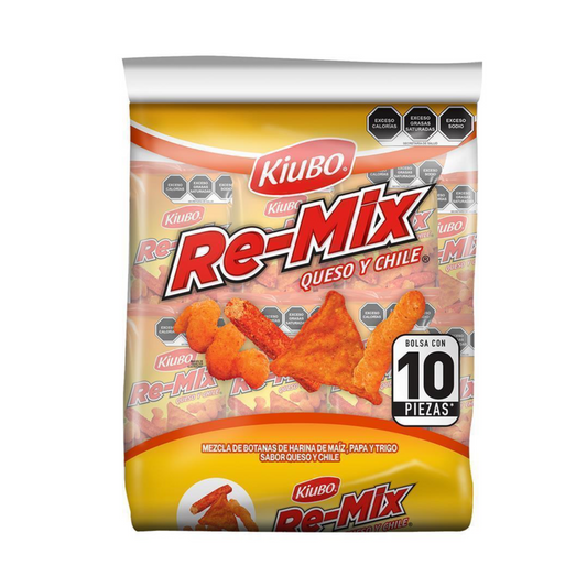 Re-mix Queso y Chile 35g KIUBO Bolsa c/10