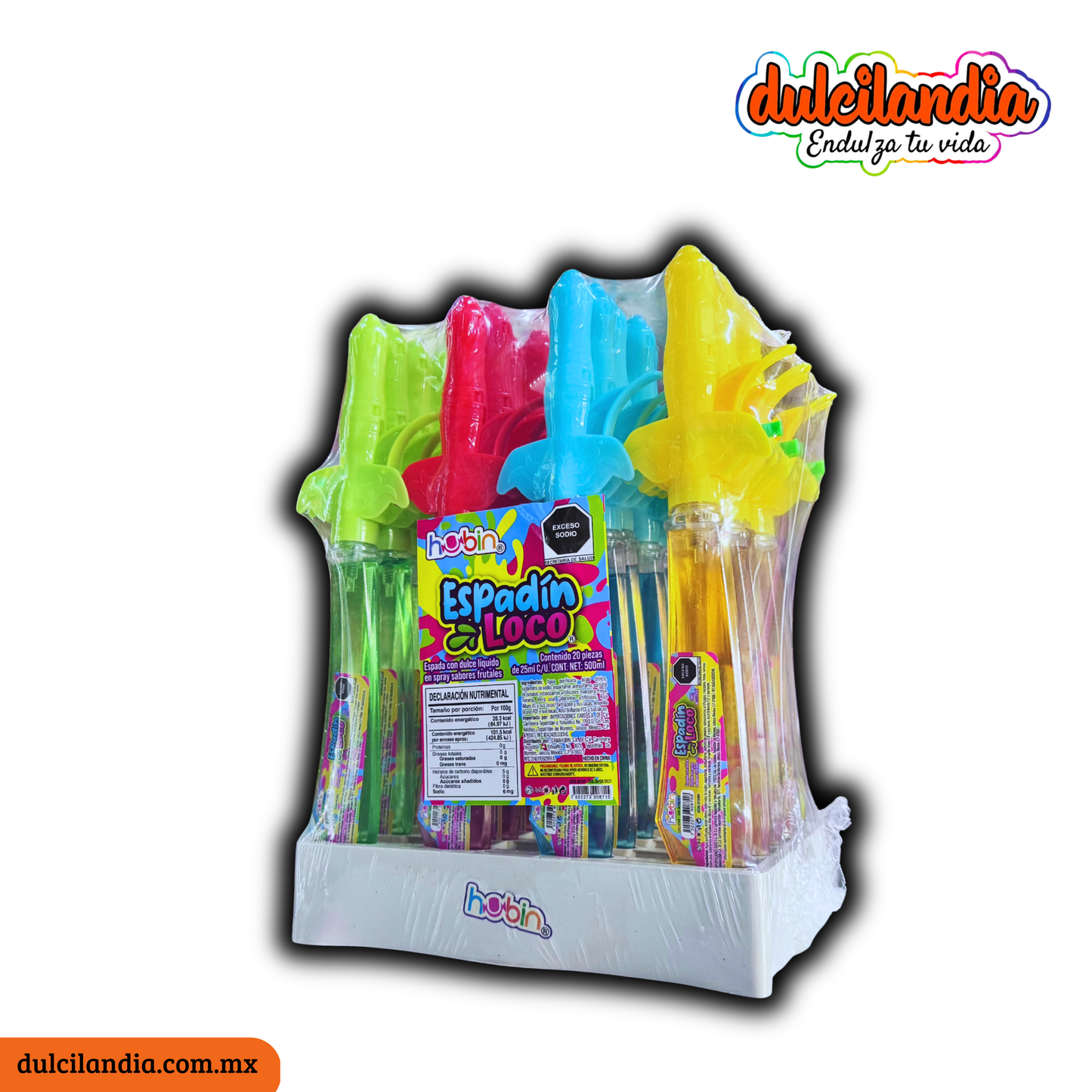 Caramelo Líquido Espadín Loco 25ml HUBIN Exhibidor c/20