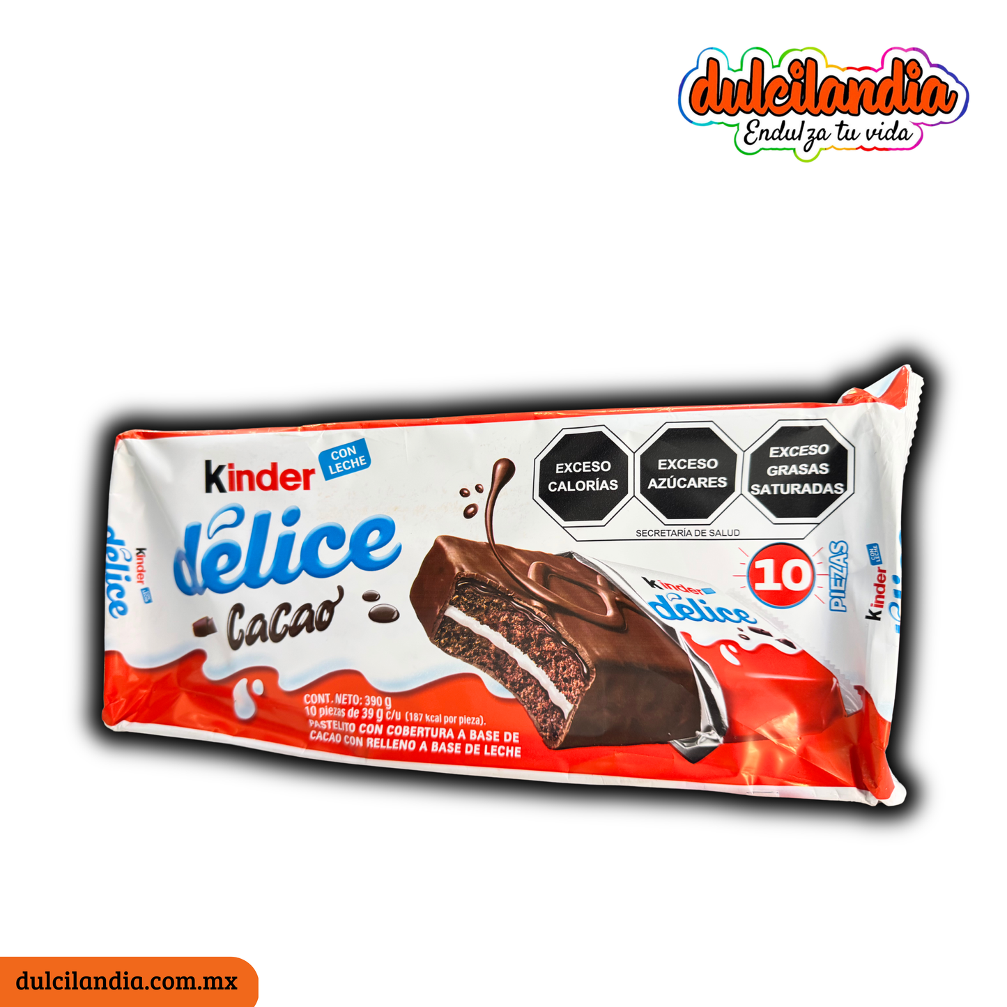 Pastelitos Delice Cacao Chocolate 39g KINDER Bolsa c/10