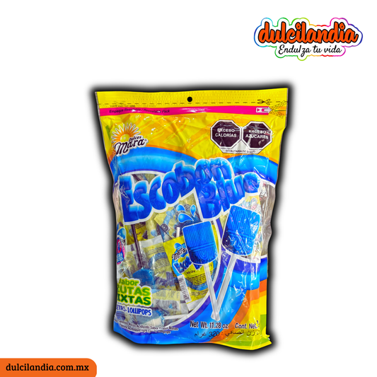 Paletas Escobón Blue 8g MARA Bolsa c/40