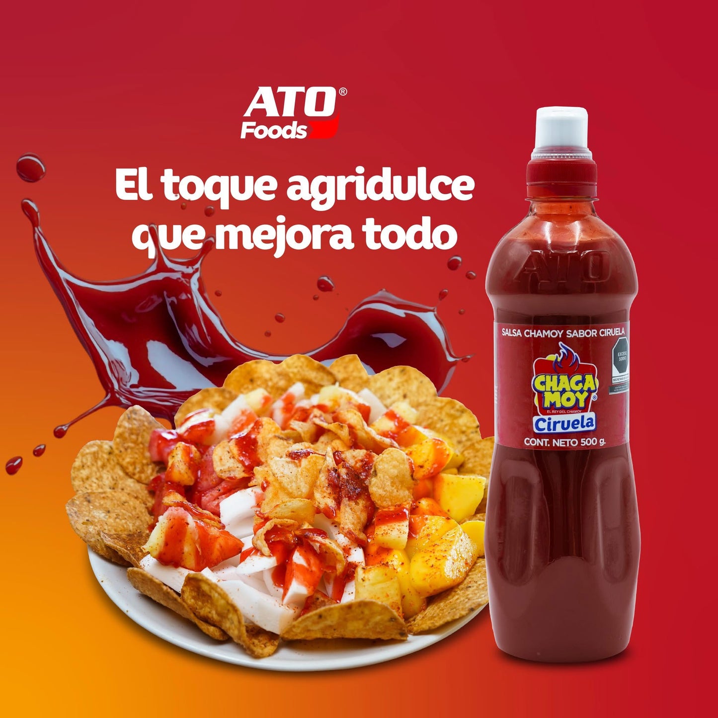 Chamoy Ciruela CHACAMOY Botella 500g