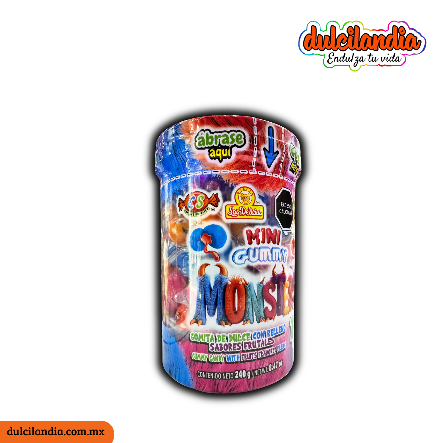 Mini Gummy Monsters LAS DELICIAS Vitrolero c/120
