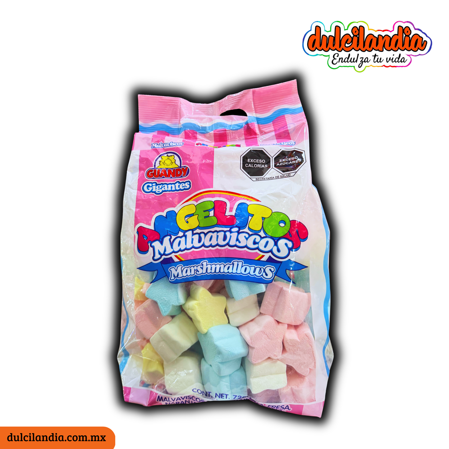 Bombones Malvaviscos Angelitos Estrella Súper Gigante GUANDY Bolsa 720g