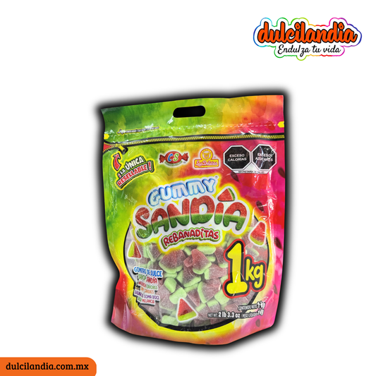 Gomitas Gummy Sandía Rebanaditas LAS DELICIAS Bolsa 1Kg
