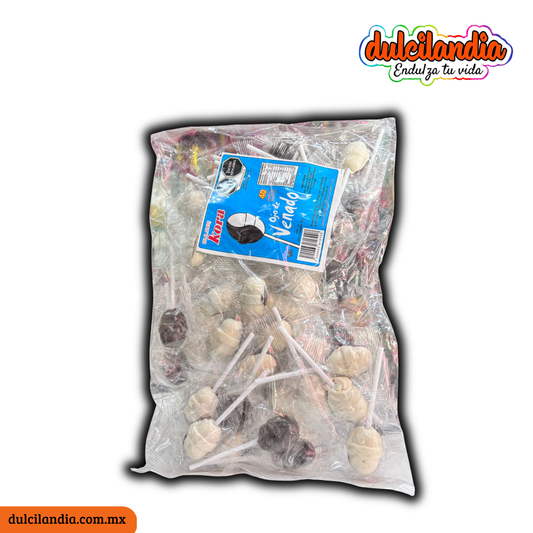 Paletas Bola Ojo de Venado KORA Bolsa c/40