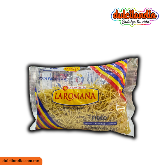Pasta para Sopa Fideos LA ROMANA Bolsa 200g