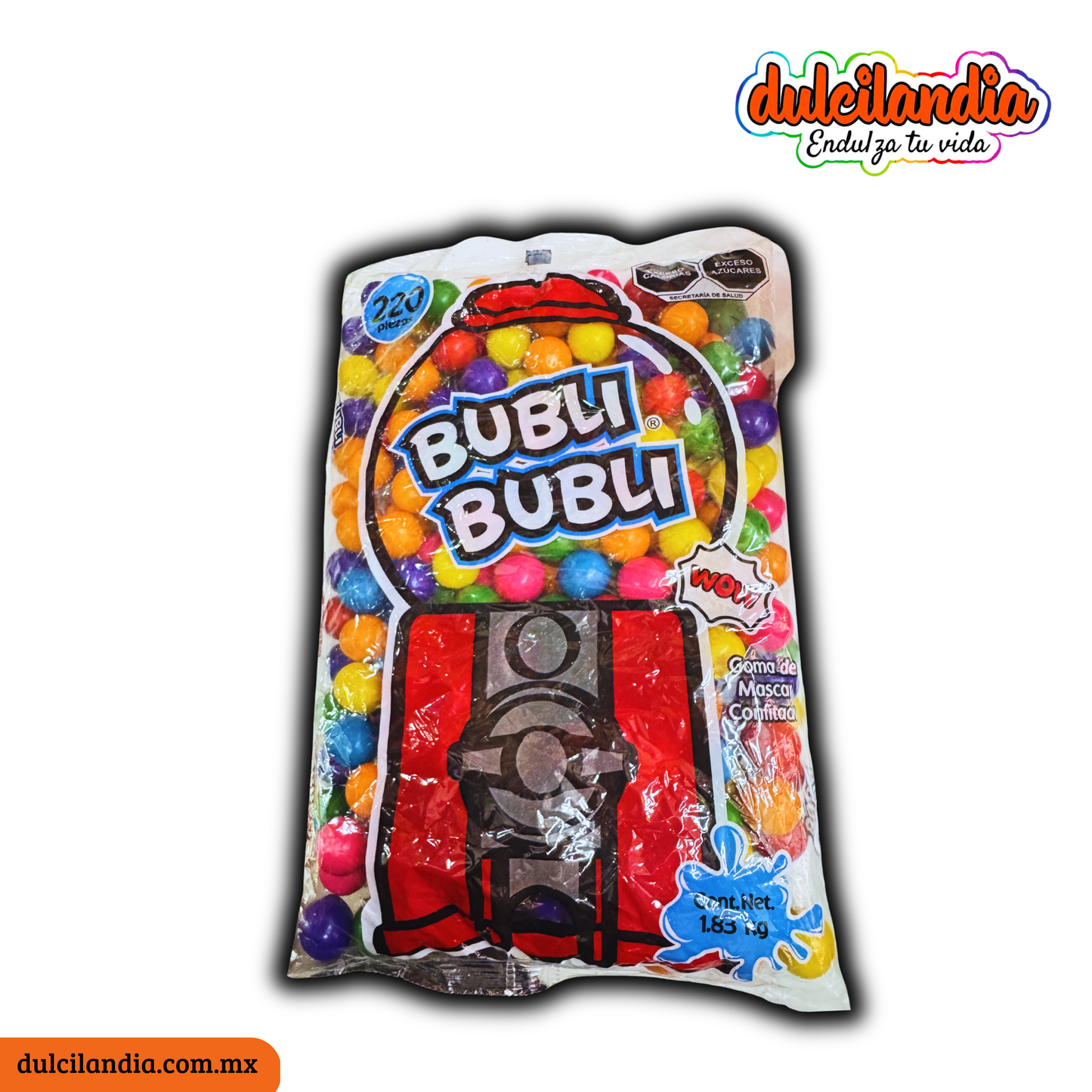 Chicles Bubli Bubli Bolichik Surtido Bola Gigante DULCES GOMEZ Bolsa 1.83Kg c/220
