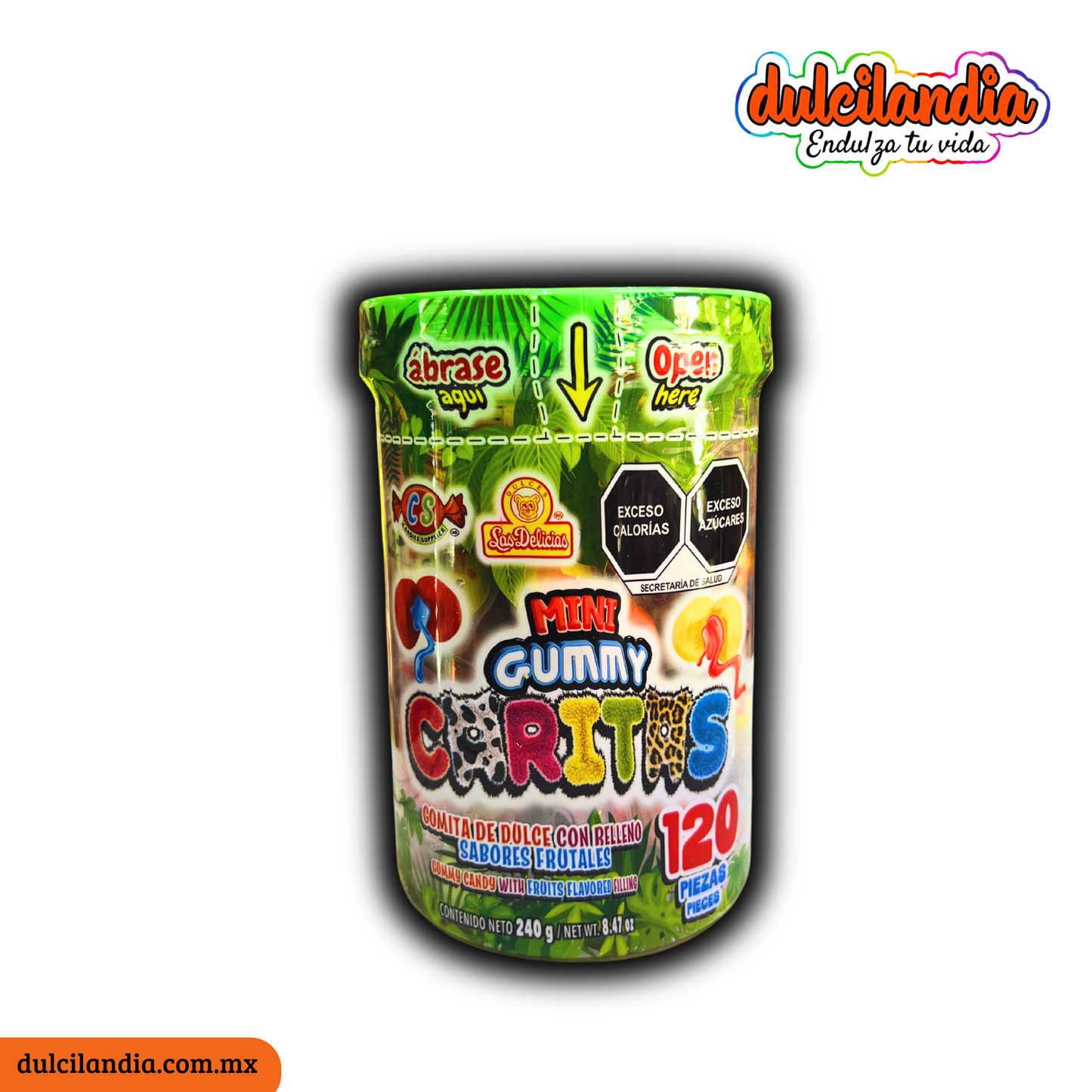 Mini Gummy Caritas LAS DELICIAS Vitrolero c/120