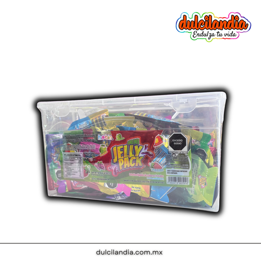 Gelatina Mini Jelly Pack 13g Surtida HUBIN Caja c/60