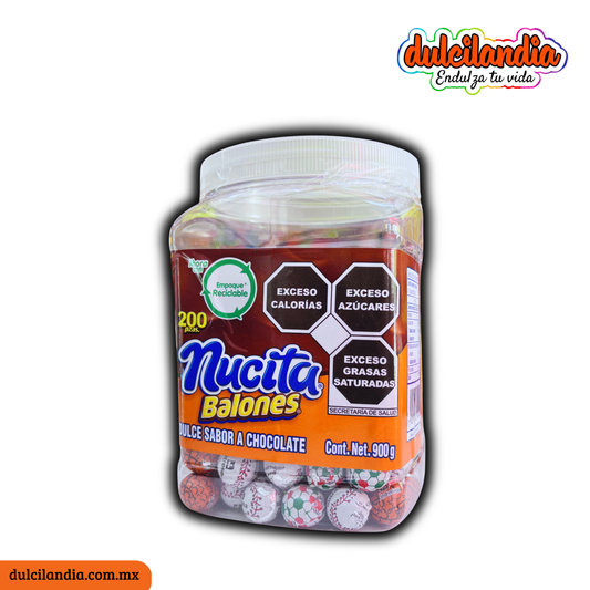 Chocolates Balones Nucita 4.5g NUTRESA Vitrolero c/200