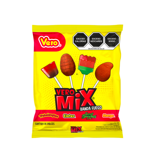Paletas Vero Mix Banda Fuego Surtidas VERO Bolsa c/20