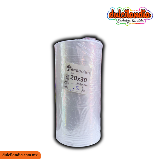 Bolsas Rollo 20x30 Transparente ECOBOLSAS (Precio x Kg)