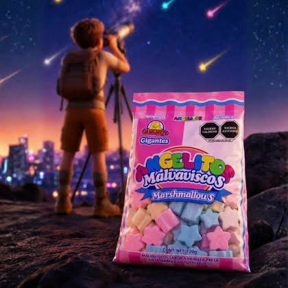 Bombones Malvaviscos Angelitos Estrella Súper Gigante GUANDY Bolsa 720g