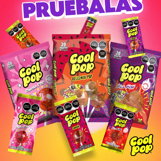 Paletas Cool Pop Pica Pop Chamoy 18g COOL TOONS Bolsa c/20