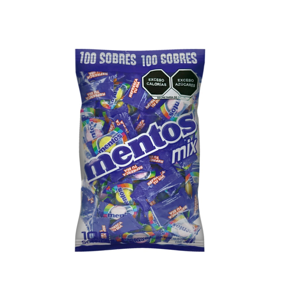 Mentos Mix Surtido Individual 2.9g PERFETTI VAN MELLE Bolsa c/100