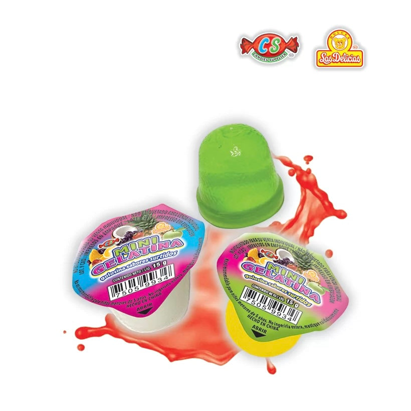 Mini Gelatina Surtida 15g LAS DELICIAS Bolsa c/100