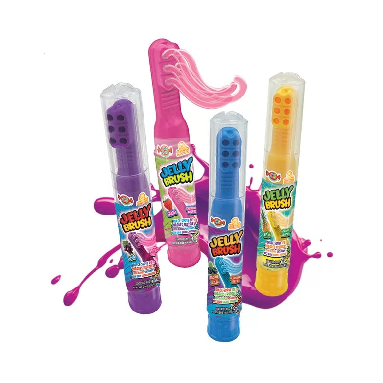 Gelatinas Jelly Brush LAS DELICIAS 6g Exhibidor c/30