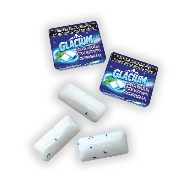 Chicles Glacium 4’s Menta LAS DELICIAS Caja c/40