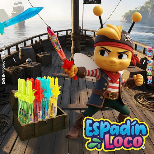 Caramelo Líquido Espadín Loco 25ml HUBIN Exhibidor c/20