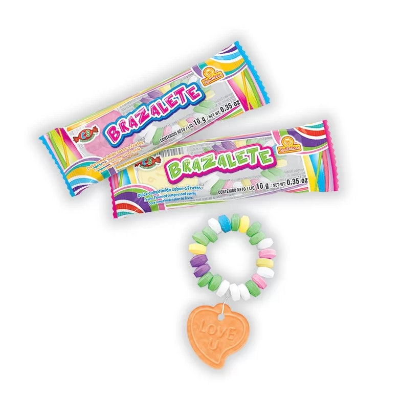 Brazalete Caramelos Comprimidos Frutales 10g LAS DELICIAS Exhibidor c/48