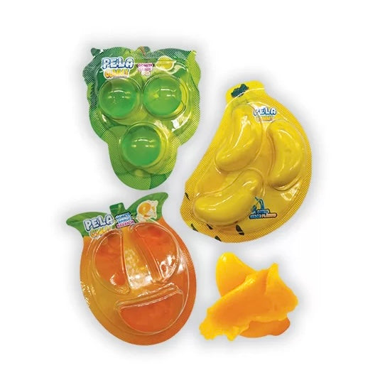Gomitas Pelables Pela Gummy Mix Surtida 3’s LAS DELICIAS Vitrolero c/48