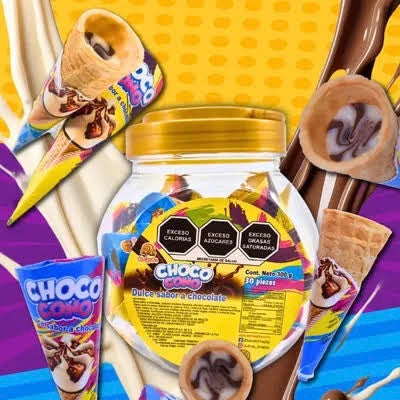 Choco Cono Chocolate 10g TINAJITA Vitrolero c/30