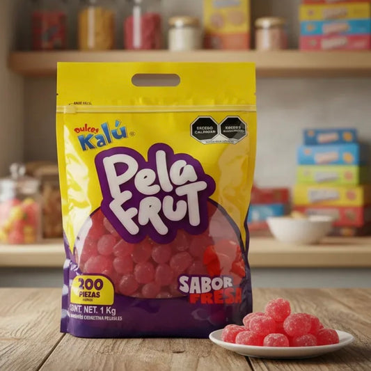 Gomitas Pelables Pela Frut Fresa KALÚ Bolsa c/200
