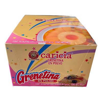 Grenetina en Polvo Caricia Sobres 7g EL MARINO Caja c/4