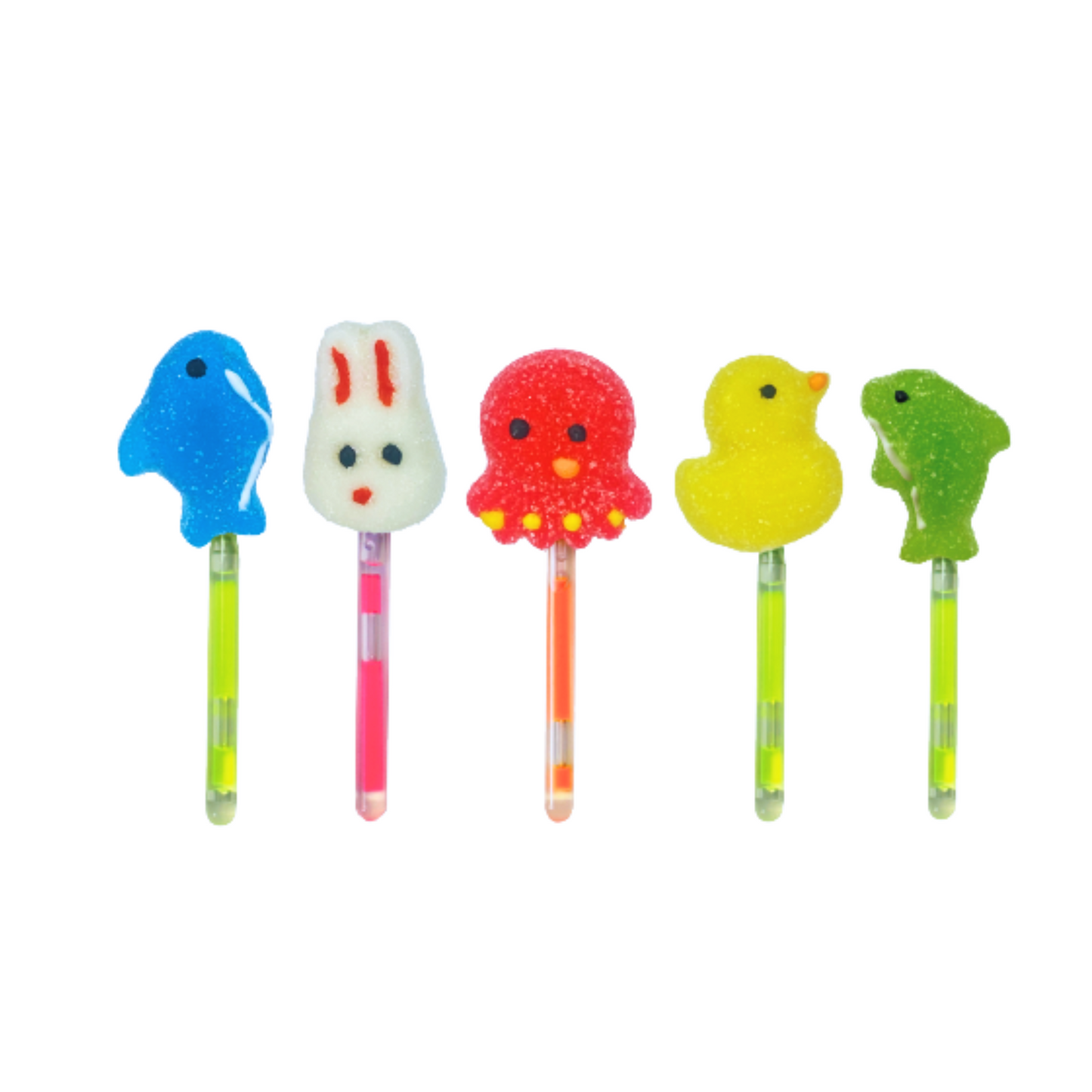 Gomitas Gummy Animal Pop’s Neón 11g HUBIN Exhibidor c/30