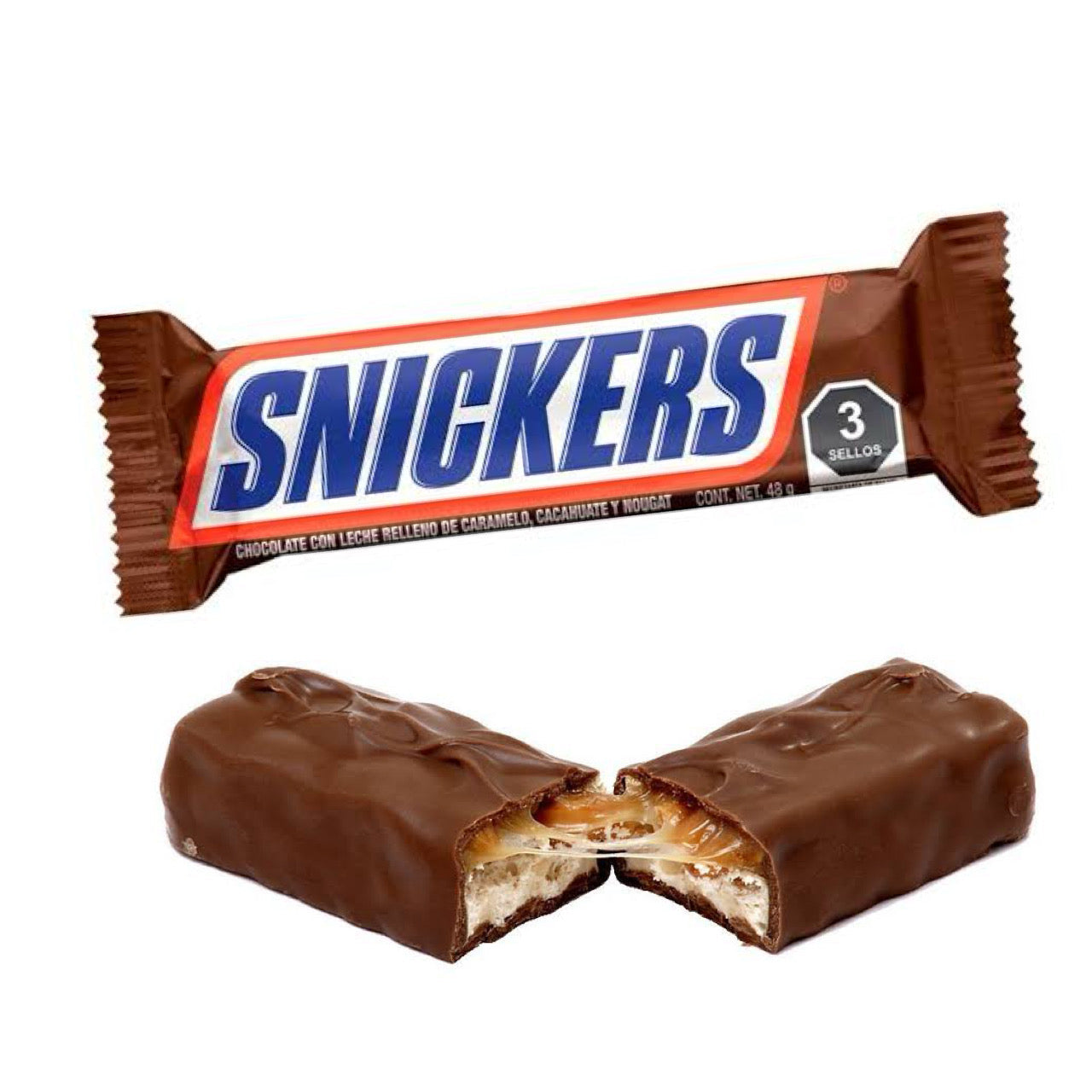 Chocolates Snickers 48g MARS Bolsa c/8